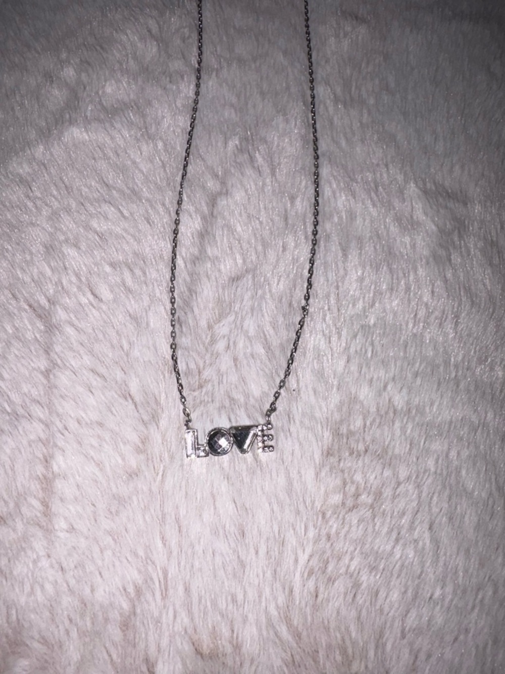 LOVE Silver Necklace - Elegant Women's Pendant